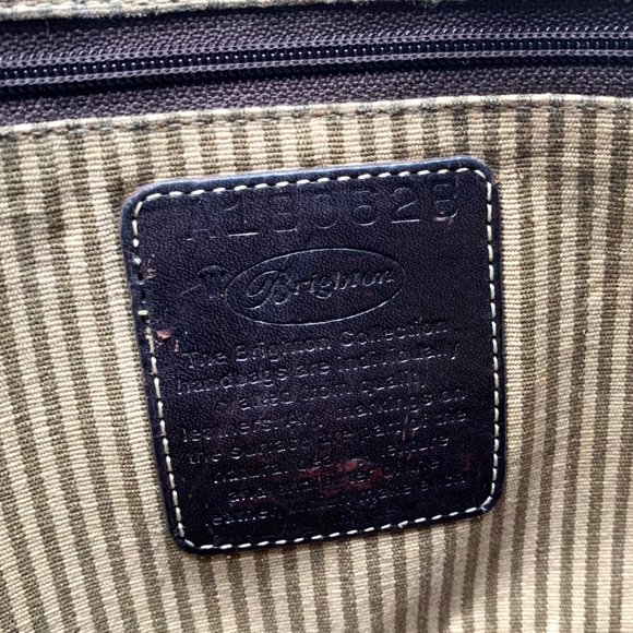 Brighton Caroline Brown Leather & Tweed Bucket Bag - Picture 12 of 12